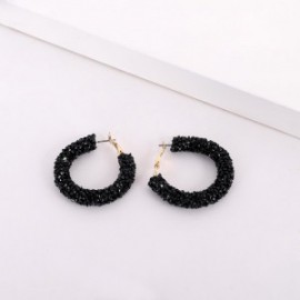 Aretes Argolla NIGHT-JoyeriasyMas-Aretes Argolla NIGHT