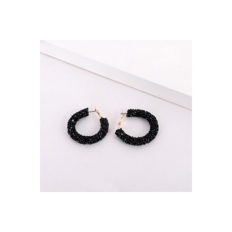 Aretes Argolla NIGHT-JoyeriasyMas-Aretes Argolla NIGHT