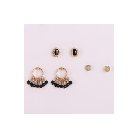 Set de Aretes OFFICE-JoyeriasyMas-Set de Aretes OFFICE