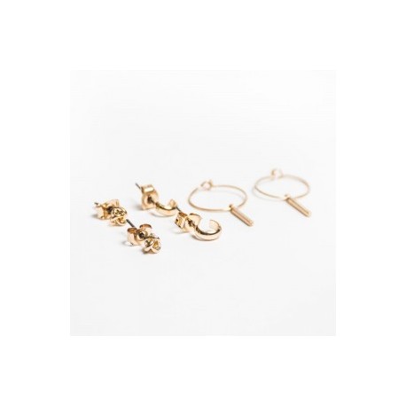 Set de Aretes YOUNG-JoyeriasyMas-Set de Aretes YOUNG